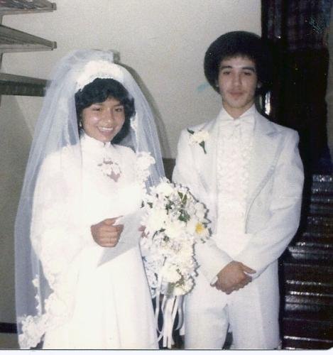 Maria Michilena Wedding day 1979